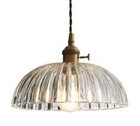 Creative Bowl-Shaped Glass Chandelier Lampshade, Amen Style Pendant Lamp, E27screw Ceiling Hanging Light, Porch Balcony Decoration Pendant Light, Flush Mount Lighting Fixtures