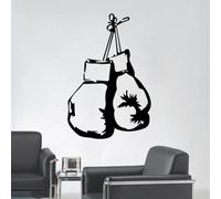 Creative Boxing Gloves Wall Stickers, Martial Arts Decals, Self-Adhesive PVC Wall Art for Gym, Home, Office Decor, 40x60cm