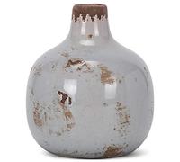 Creative Brands 47th & Main Ceramic Vase, Mini, Round Grey