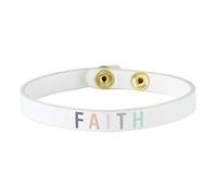 Creative Brands Faithworks - Simply Faith Collection Leather Bracelet of 18cm