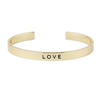 Creative Brands Faithworks-Simply Faith Collection Metal Cuff Bracelet, 6.25-Inch, Love