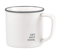 Creative Brands SB Design Studio Face to Face Coffee Cup/Mug, 16-Ounce, Get Sht Done