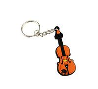 Creative Bright Color Musical Instrument Keychain Key Ring Figure For Gift Decoration (Violin)