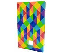 Creative Bright Rainbow Color Scheme Magic Snake Cube Ruler Puzzle Twist Toy Multicolor (108 Blocks Magic Snake Cube)