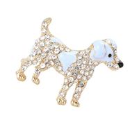 Creative Brooch Unique Animal Pins Backpack Badge Clothing Jewelry Alloy Texture For Fashion Accessories And Gifts Creative Cute Rhinestones Dog Brooch