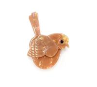 Creative Brown Chick Brooch Acrylic Women's Badge Pin,brown