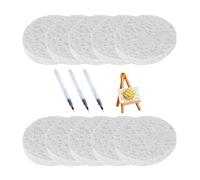 Creative Bubble Drawing Kits 10 Sponge Canvas 3 Pens Water Activated Puff Texture Art Project For Children And Adult Puff Popcorns Art Supply