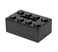 Creative Building Block Tissue Box Cover Paper Towel Holder Facial Dispenser for Livingroom Bedroom Bathroom Home Office(Black)