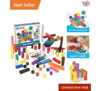 Learning Resources LER9291 Big Builders-MathLink Cubes