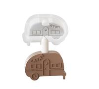 Creative Bus Designs Sturdy Silicone Mold Crafr Supplies for Caste Resin Plaster Holders and Art Projects Ornament Making