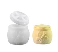 Creative Butterfly Jar Silicone Sturdy Silicone Jar Mold for Butterfly Storage Jars and Holder Storage Box Mold