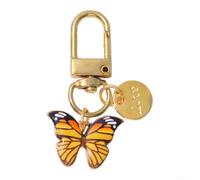 Creative Butterfly Keychain for Women, Exquisite Metal Pendant Key Ring with Multicolor Design, Stylish Bag Charm Accessory for Girls, Lightweight Decorative Key (04)