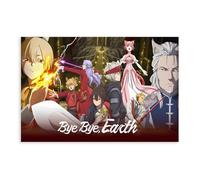 Creative Bye Bye Earth Anime Poster Canvas Poster Bedroom Decor Sports Landscape Office Room Decor Gift Unframe: 20" L X 30" W