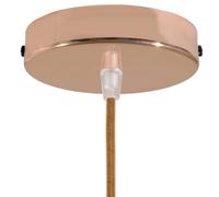 creative cables - Cylindrical Ceiling Rose Kit in Metal - Conical, Copper