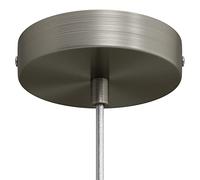 creative cables - Cylindrical Ceiling Rose Kit in Metal - Conical, Satin Titanium