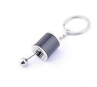 Creative Car 6 Speed Gear Gearbox, Metal Model, Keychain, Ring, Keychain, Black, Cost-Effective and Durable Ingenious Processing