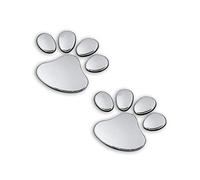 Creative Car Scratch Sticker Dog Paw Footprint Pvc Car Sticker 1 Pair Sliver Convenient And Practical Professional Processed