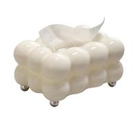Creative Car Tissue Holder & Decorative Facial Paper Organizer - White Ceramic Box for Home Decoration