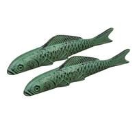 Creative Carp Shape Paperweight, Durable Cast Iron Vintage Statue, Calligraphy Practice Writing Tool(2 pcs)