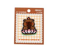 Creative Cartoon Animal Embroidery Patches Friendly Polyester Embroidery Sticker for Notebooks Kids Activities Sticker for Notebook Decoration