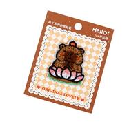 Creative Cartoon Animal Embroidery Patches Friendly Polyester Sticker for Notebooks Kids Activities Patches Sticker