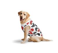 Creative Cartoon Chicken Casual Pet Sleeveless T-Shirt Dog Vest, Printed Soft Cotton Pet Clothes Breathable T-Shirt Large Dog (3xl-5xl)