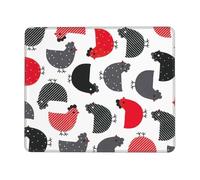 Creative Cartoon Chicken Enhanced Control Mouse Pad with Lock Stitch Edge Large Thick Non-Slip Desk Mat for Office Task