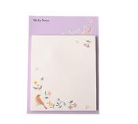 Creative Cartoon Memo Notes, Exquisite Cute Sticky Pads for Diary & Messages(Purple)