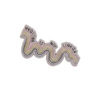 Creative Cartoon Metal Badge with Funny Quotes Unique Design Badge for Fashion Accessories and Individual Styles Versatile Accessory Pin Badges