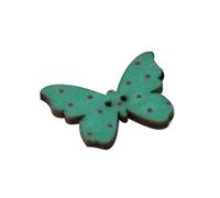 Creative Cartoon Wooden Buttons Novelty Mixed Butterfly-Shaped Pattern Round 2 Holes Buttons for Sewing Crafting Scrapbook 50 Pieces Random Color. Practical Design