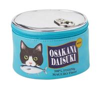 Creative Cat Can Coin Purse - Cute Zipper Pouch in Tuna, Salmon & Mackerel Designs - 4.9 x 3.1 in - Soft PU Material, Portable Storage Bag for Coins & Accessories, Blue, Green Cat - Tuna Flavor