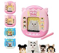 Creative Cat Magnetic Hairstyle Board, 2-in-1 Portable DIY Toy (White Cat) | Interactive Magnetic Game with Stylus Pen for Hair Design & Doodle, Compact Stress Relief Toy for Desk, Car & Travel Use
