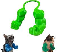 Creative cat muscle arms, 3D printed cat muscle neck arms, funny pet props hanging arms, suitable for kitten birthday party supplies, make your kitten more special (Green)