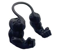 Creative Cat Muscle Arms, 3D Printed Cats Arm for Cats Cosplay, Muscle Halloween Cat Costume Funny Pet Outfit Accessory for Halloween Birthday Party Decoration (Fist-Black)