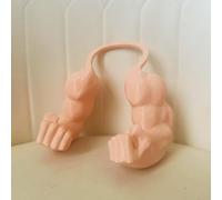 Creative Cat Muscle Arms, 3D Printed Cat's Neck Arm with Muscle, Funny Pet Props Hanging Arm for Kitten Birthday Party Supplies