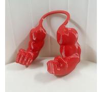 Creative Cat Muscle Arms, 3D Printed Cat's Neck Arm with Muscle, Funny Pet Props Hanging Arm for Kitten Birthday Party Supplies