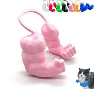 Creative Cat Muscle Arms, Cat Collar With Arms Middle Finger, 3D Printed Cats Muscle Arm Neck, Funny Halloween Costume Accessory, Pet Cats With Muscular Arm For Kitten Birthday Party Supplies(Pink,B)
