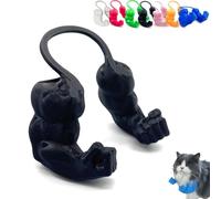 Creative Cat Muscle Arms, Cat Collar With Arms Middle Finger, 3D Printed Cats Muscle Arm Neck, Funny Halloween Costume Accessory, Pet Cats With Muscular Arm For Kitten Birthday Party Supplies(Black,B)