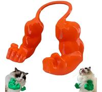 Creative Cat Muscle Arms, Funny Cat With Muscular Arms, Pet Props Hanging Arm, Kitten Accessories Halloween Carnival Fancy Dress Decoration for Cats and Dogs (Orange)