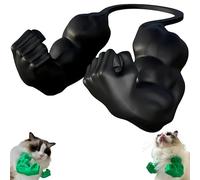 Creative Cat Muscle Arms, Funny Cat With Muscular Arms, Pet Props Hanging Arm, Kitten Accessories Halloween Carnival Fancy Dress Decoration for Cats and Dogs (Black)