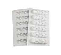 Creative Caterpillars Soap and Dessert Mold Silicone Tray Six-Cavity Shape Form for Craft Plasters Silicone Dessert