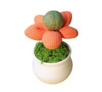 Creative Catnips Potted Plant Toy Cats Engaging Playing and Stress Reduce with Natural Ball for Boredom Cats Toy