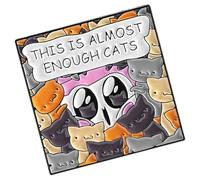 Creative Cats Pattern Letter Drip Oil Pins Allergy Resistant Alloy Pet Brooches Jewelry Teens Adults User Friendly Coated Alloy Pins