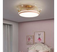 Creative Ceiling Lamp LED Ceiling Light for Room Gold Crown Chandelier Creativity 's Bedroom Boy Girl Smart Lamp Fixture