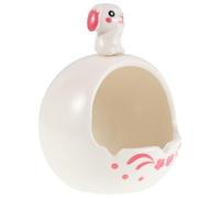 Creative Ceramic Rabbit Ashtray for Car Rv Desktop White