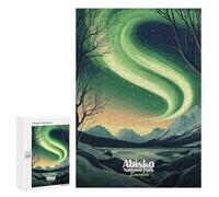 Creative Challenge - Abisko National Park Aurora Borealis, 300 PCS, Jigsaw Puzzle for Adults, New Year Puzzle Gift - for A Rewarding Weekend Challenge