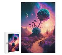 Creative Challenge - Alien Desert Bloom, 1000 PCS, Adult Tabletop Puzzle, New Year Gift - to Assemble, Frame And Display