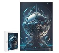 Creative Challenge - Alien Headquarters, 1000 PCS, Wooden Brain Teaser for Adults, Mindful Gift for Adults - for Detail-Focused Puzzlers