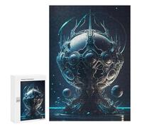 Creative Challenge - Alien Headquarters, 300 PCS, Wooden Brain Teaser for Adults, Creative Indoor Hobby - for A Rewarding Weekend Challenge