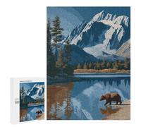 Creative Challenge - Alpine Lake Serenity, 500 PCS, Decorative Wooden Puzzle, Holiday-Season Gift; for Shared Table Time